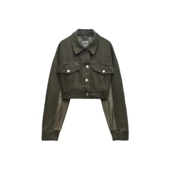 ZARA Jackets Coats Women's Green