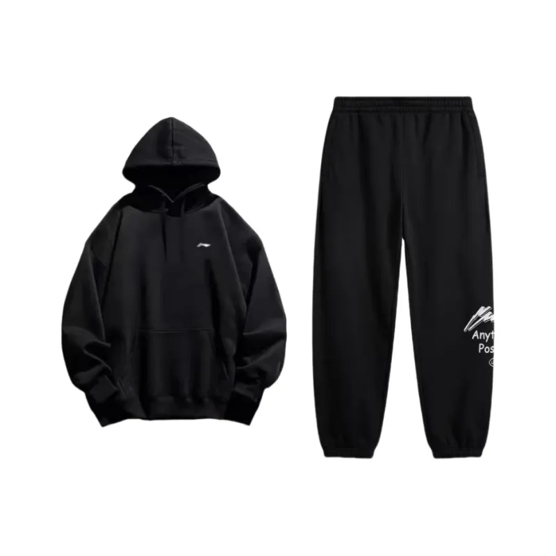 LiNing Sports Fashion Collection Casual Sportswear Men's Black-0