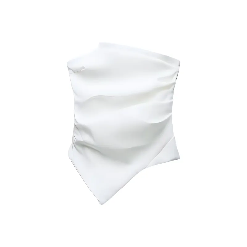 ZARA Strapless Top Women's White-0