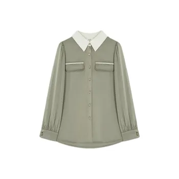 Mo Han Yi Mei Shirt Women's Olive Green