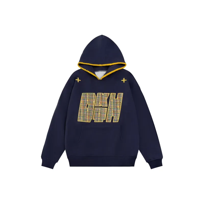 PAZZO Applique Embroidered Hoodie Unisex-0