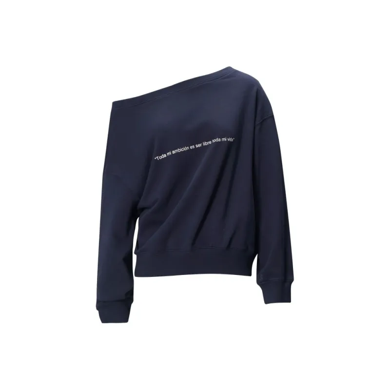 ABBY GODDESS Sweatshirt Women's Navy Blue-0