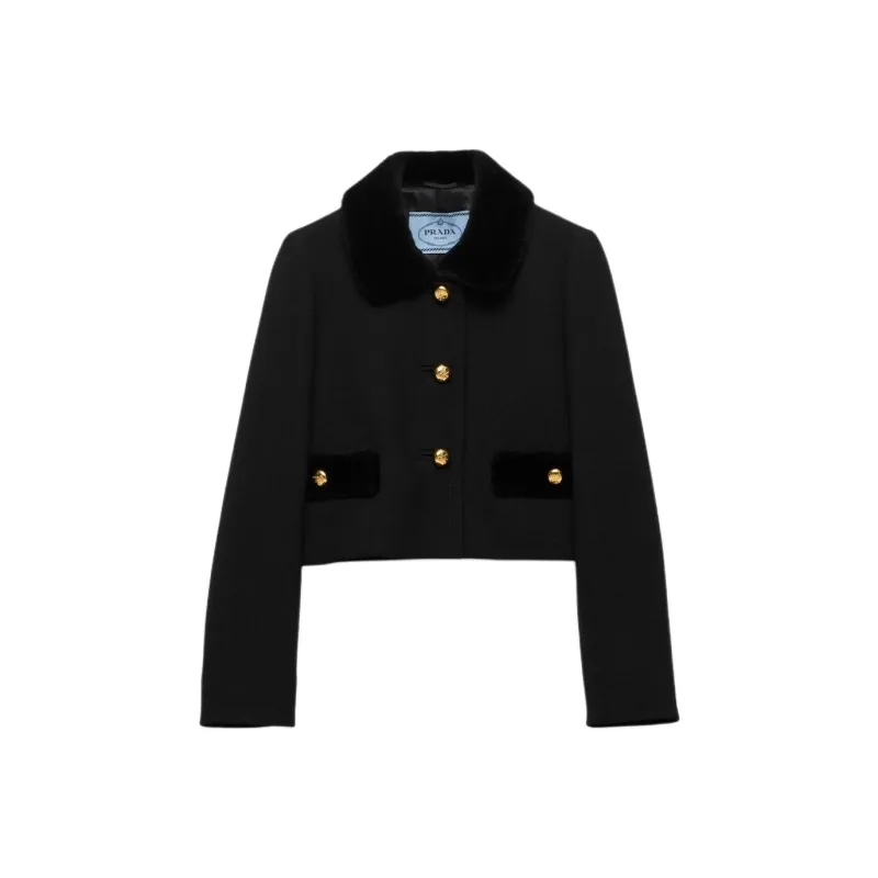 PRADA Button Up Cropped Jacket-0