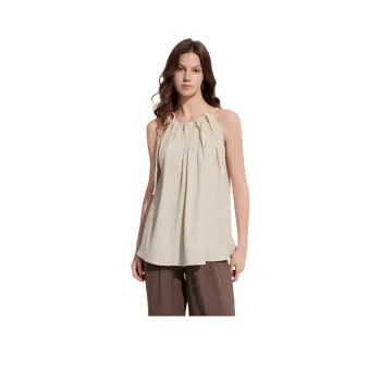 ELLE Chiffon Shirts Women's Light Khaki