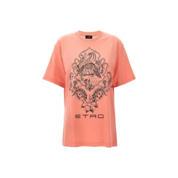ETRO Logo Printed Crewneck T Shirt