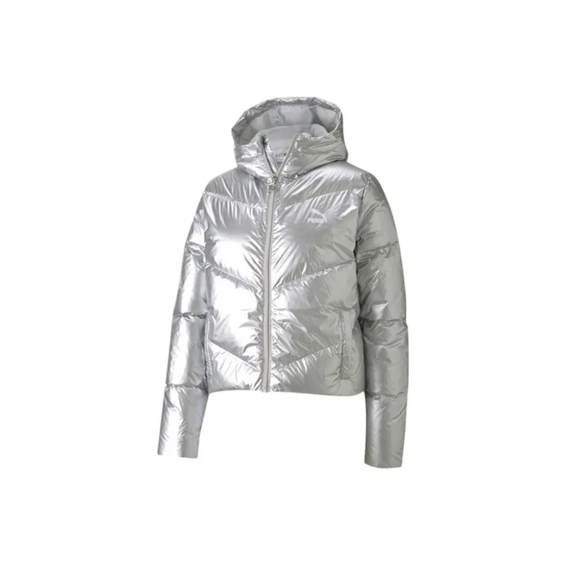 PUMA CLASSICS Down Jackets Women's Concrete Gray-0