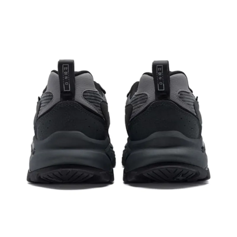 XTEP Cushioned Slip Resistant Low Top Casual Shoes Men's Black-3