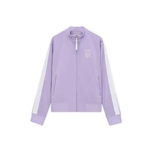 LOEWE SS24 Jackets Coats Women's Light Lilac Purple