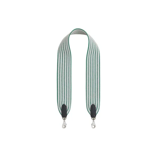 HERMES Cordagr Canvas With Swift Calfskin Bag Strap Women's Dazzling Green & Light Gray & Black
