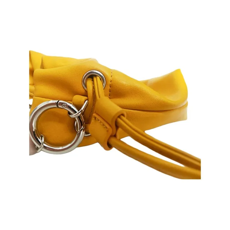 MUYSO Eco Friendly Recycled Leather Crossbody One Shoulder Handbag Regular Women's Yellow-4