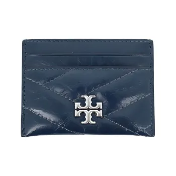 TORY BURCH Sheepskin Card Holder Women's Blue
