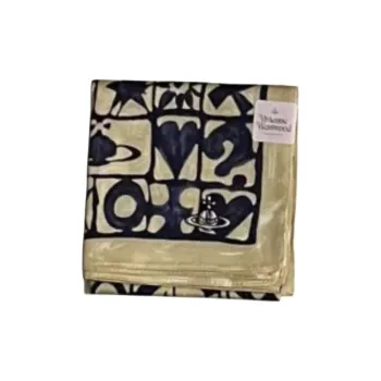 Vivienne Westwood Silk Scarves Unisex Beige