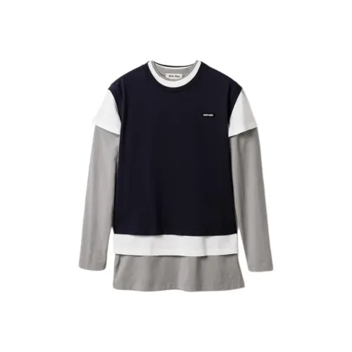 MIU MIU T Schwarz Women's Blue White