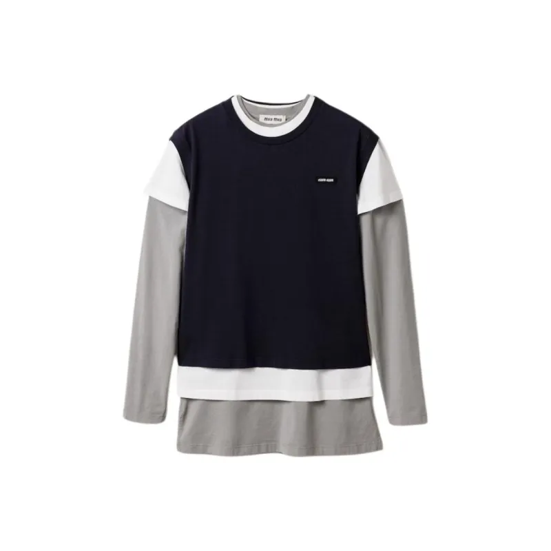 MIU MIU T Shirt Women's Blue White-0