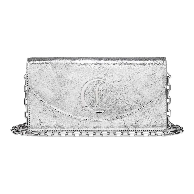 Christian Louboutin Loubi 54 Foldover Top Clutch Bag-0