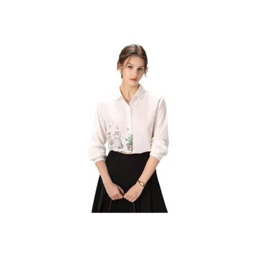 FENHONGMALI Shirt Women's White