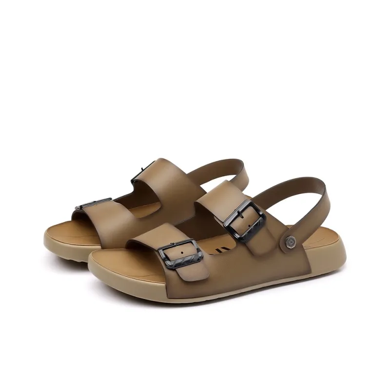 AOKANG Beach Sandals Men Khaki-11