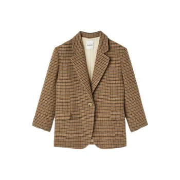 Sandro FW22 Jackets Coats Women's Brown Yellow