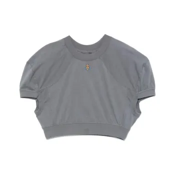 Vivienne Westwood Orb Embroidered Cropped T Shirt