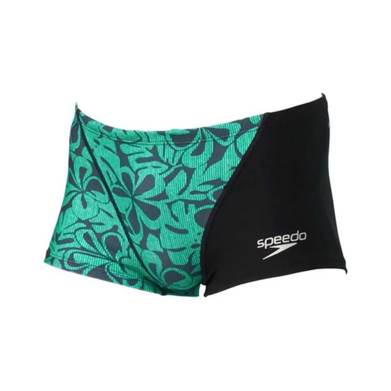 Speedo Swimming Shorts Men's Black Green-0