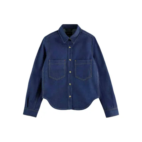 Scotch&Soda Shirt Women's Single Denim Blue