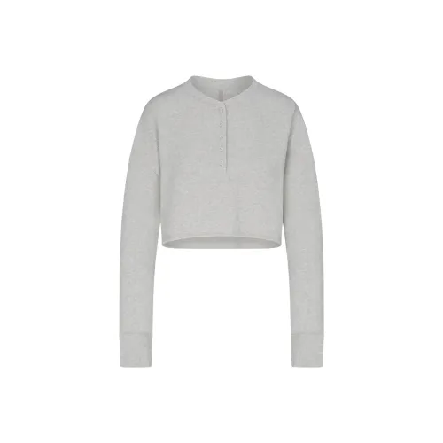 Skims Shirts Women's LIGHT HEATHER GREY/Light Heather Gray