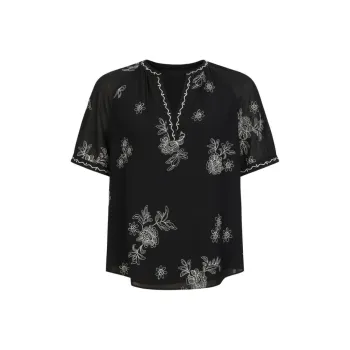 JZ. ANNAKRO Chiffon Shirts Women's Heather Black
