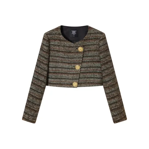 Ouyang Jackets Coats Women's Gold Brown
