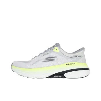 Skechers Goran Max Cushioning Arch Fit Low Top Running Shoes Men's Light Gray