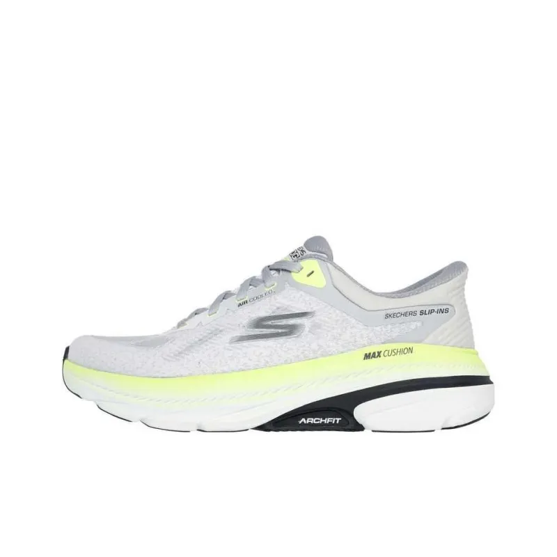Skechers Goran Max Cushioning Arch Fit Low Top Running Shoes Men's Light Gray-0