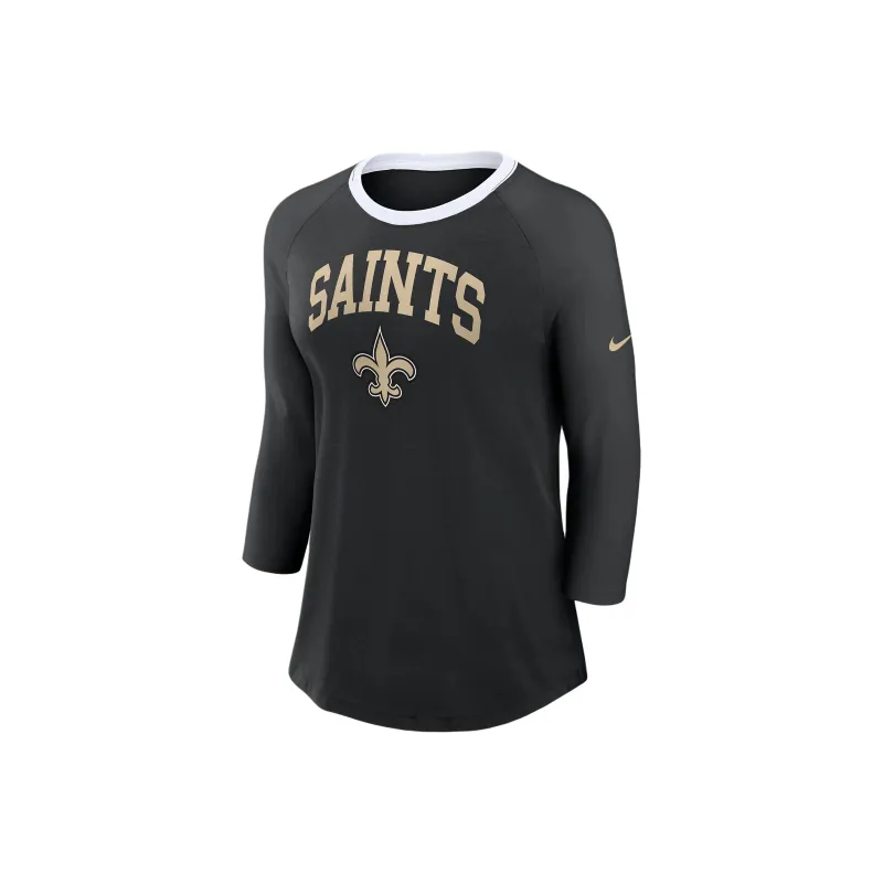 Nike New Orleans Saints Women's Nike Nfl 3/4-Sleeve T-Shirt-0
