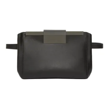 MaxMara Calfskin Fanny Pack Men's Black