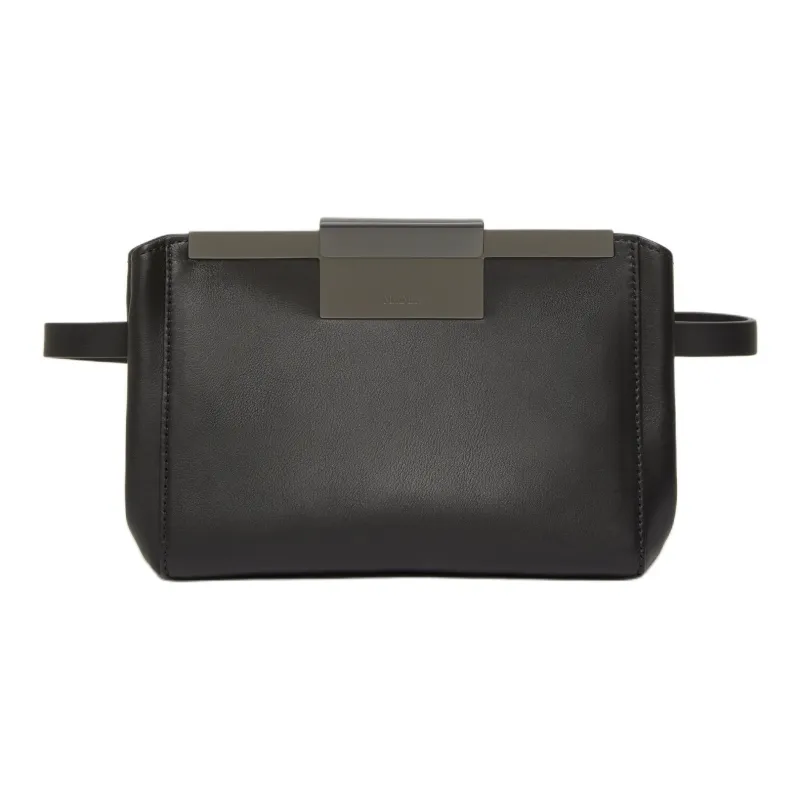 MaxMara Calfskin Fanny Pack Men's Black-0