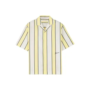 Jacquemus SS25 Striped Bowling Shirt Men's Stripes/Stripes