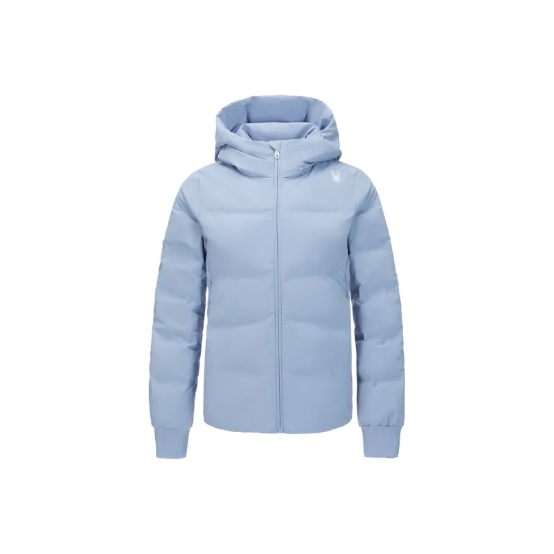 SPYDER Solid Color Hooded Down Jacket Women's-3
