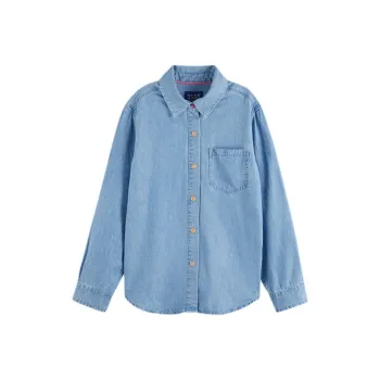 Scotch&Soda SS24 Shirt Women's Washed Blue