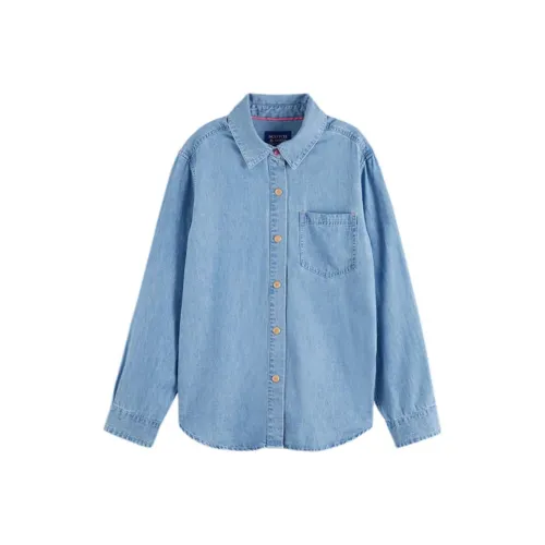 Scotch&Soda SS24 Shirt Women's Washed Blue