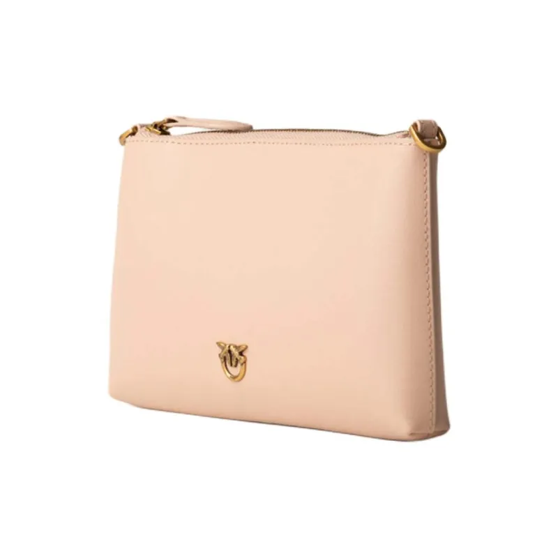 PINKO Leather Shoulder Bag Women's Pink-1