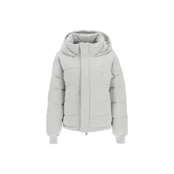 AMIRI SS22 Solid Color Hooded Moderate Down Jacket Women's Gray