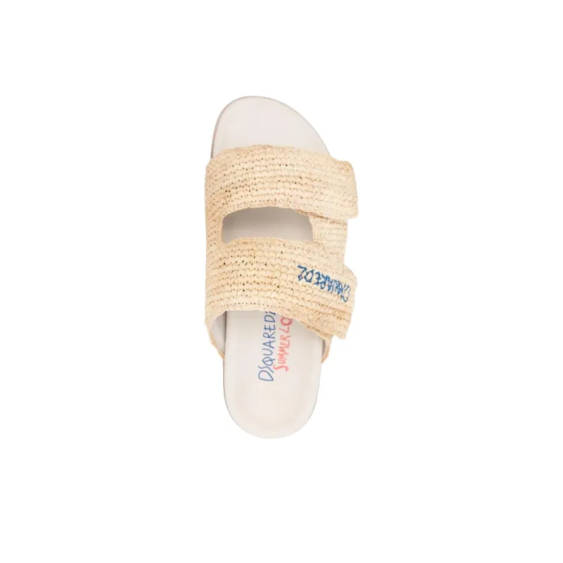 DSQUARED2 Logo embroidered Slides-4