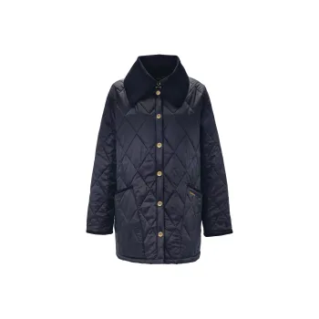BARBOUR Modern Liddesdale Quilt Jackets Coats Women's Dark Blue