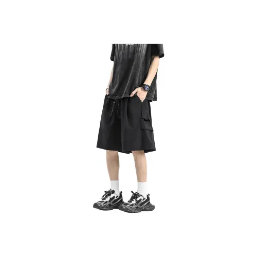 KIRHNE Casual Shorts Unisex Black