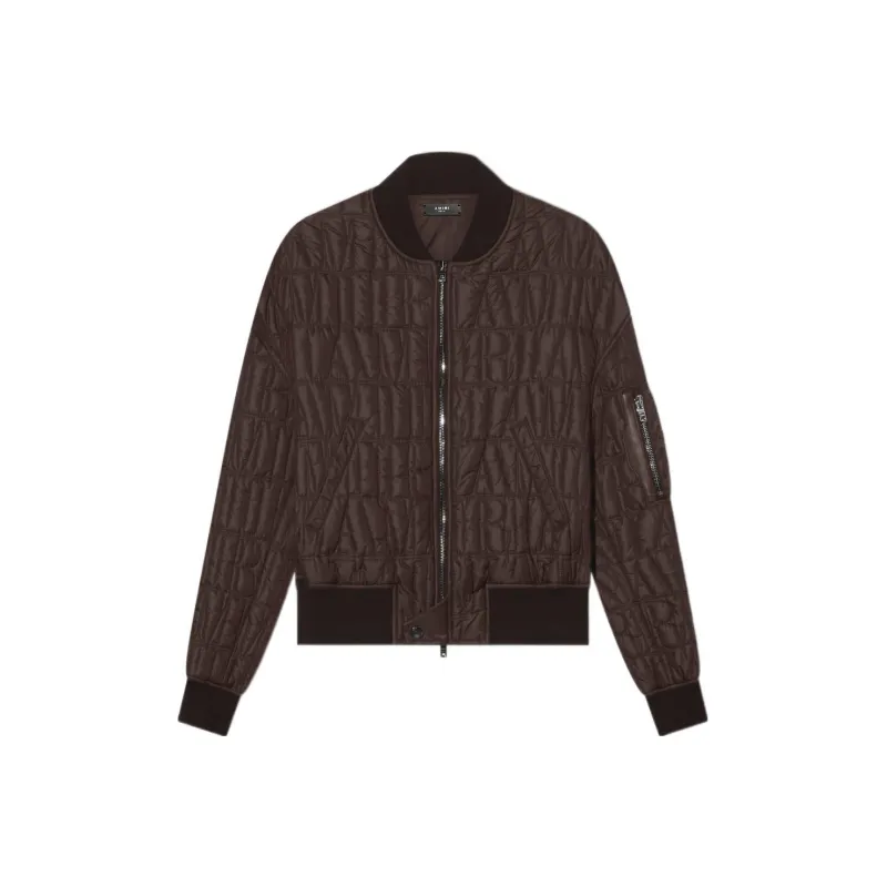AMIRI Quilted Down Bomber 'Brown'-0