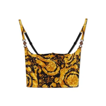 VERSACE Barocco Printed Stretched Bustier Top
