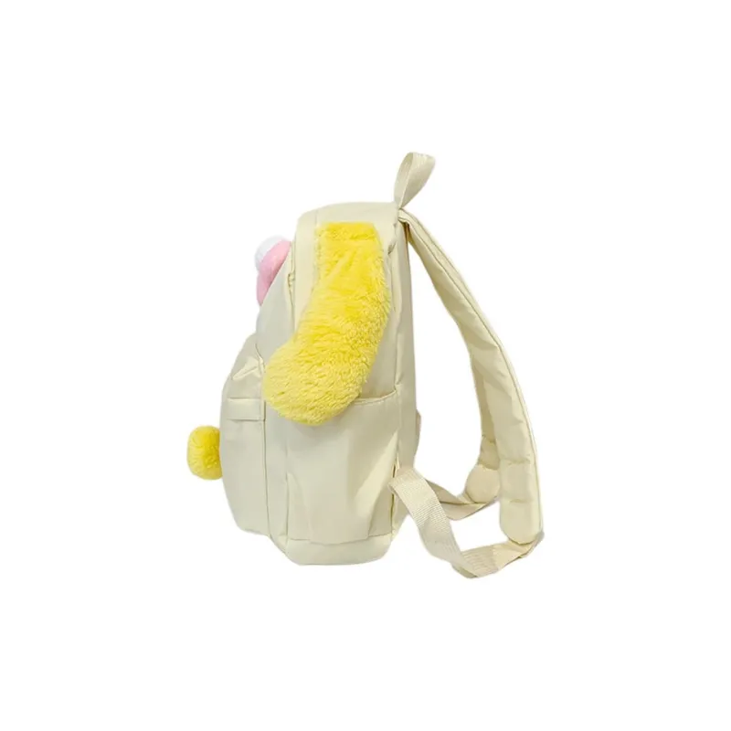 SEVENMOONS Nylon Fabric Backpack Regular Women's Yellow-2
