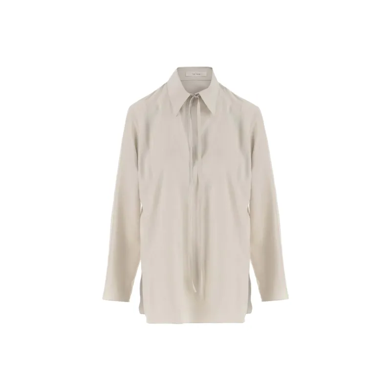 THE ROW Malon Silk Blouse-0