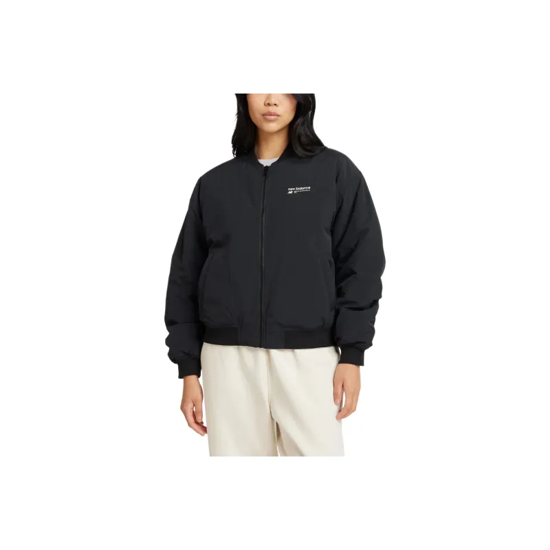 New Balance Linear Heritage Woven Jackets & Coats Women's Black-0