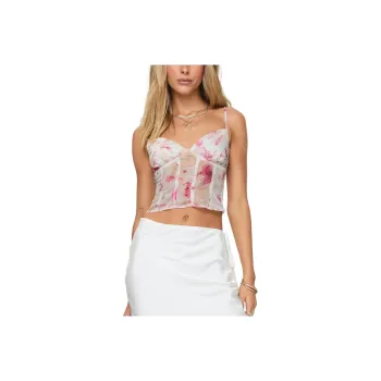 PRINCESS POLLY ODDITY TOP Camisole Women's White/White