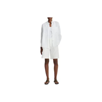 VINCE Plain Linen Shirt