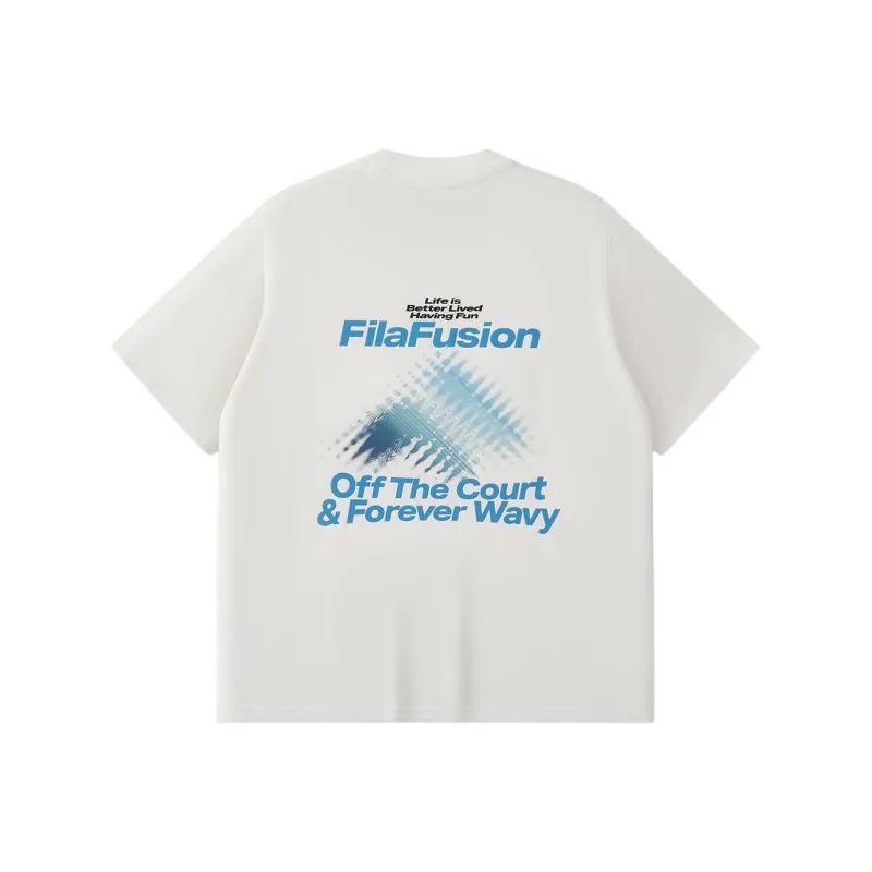 FILA FUSION WORKWEARFILA FUSION X SS25 OFF THE COURT T Shirt Men's Cloud White-1